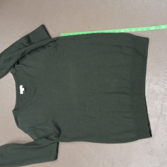 Sonoma Army Green, Long Sleeve, V Neck Sweater - Picture 5 of 8